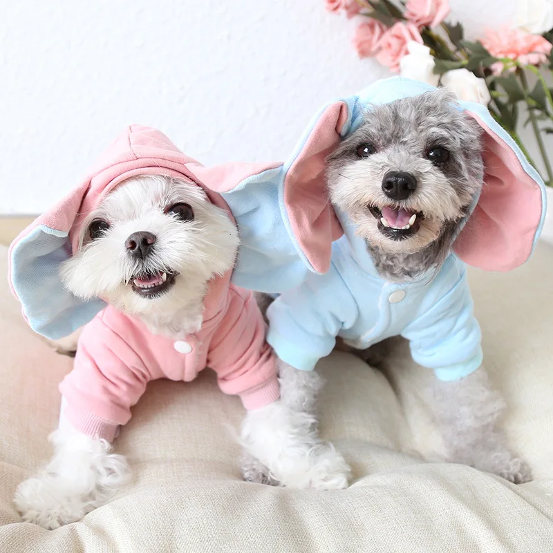 Милый слон earDog Pet Одежда для кошки пальто Зимний теплый маленький Щенок Чихуахуа Одежда для собак худи-жилетка одежда для домашних животных