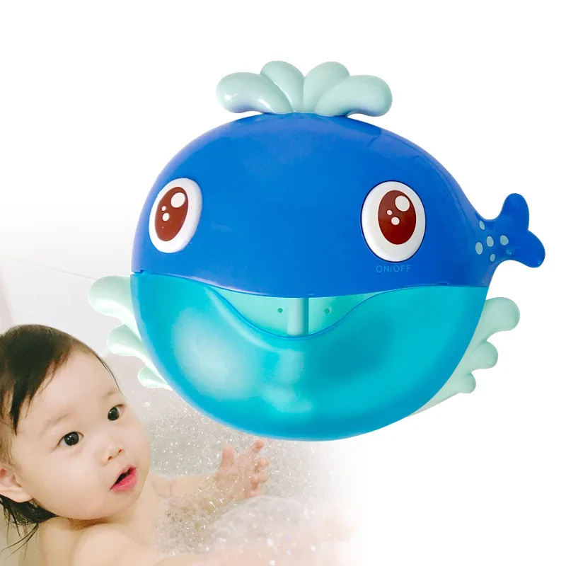 Douyin Горячая КИТ пузырьковая машина Музыкальный банный партнер Aliexpress Amazon электрическое устройство для мыльных пузырей игрушка