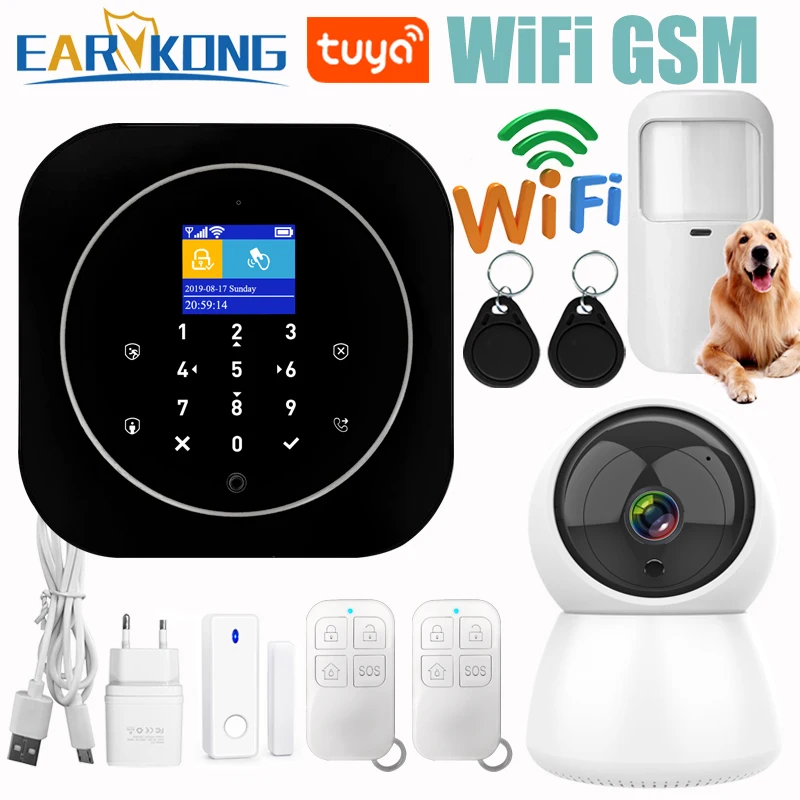 Система охранной сигнализации с Wi Fi и GSM 433 МГц|Комплекты для сигнализации| |