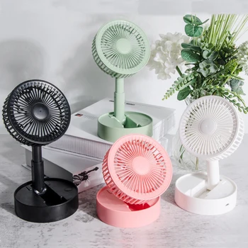 

Foldable Mini Fan Portable DC 5C Rechargeable Samll Silent Cooling Fan Strong Table Standing Mini USB Electric Fan Ventilador