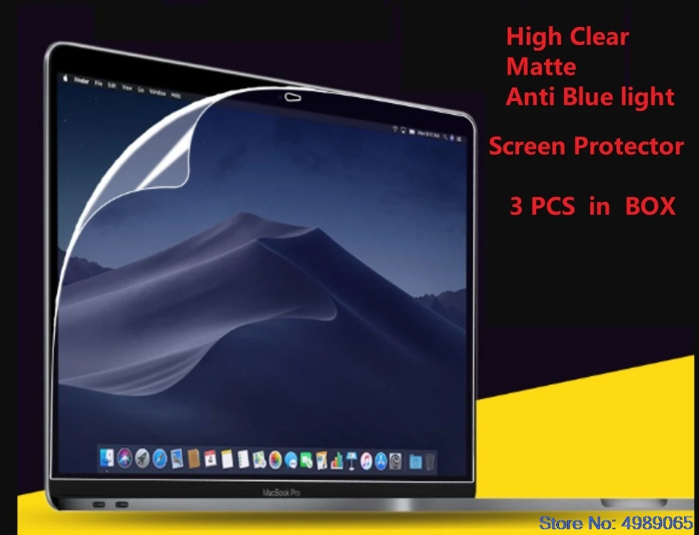 3 пакета Защитная пленка для нового MacBook Pro 13 2020-2016 модель A2289 A2251 A2159 A1706 A1708 A1989