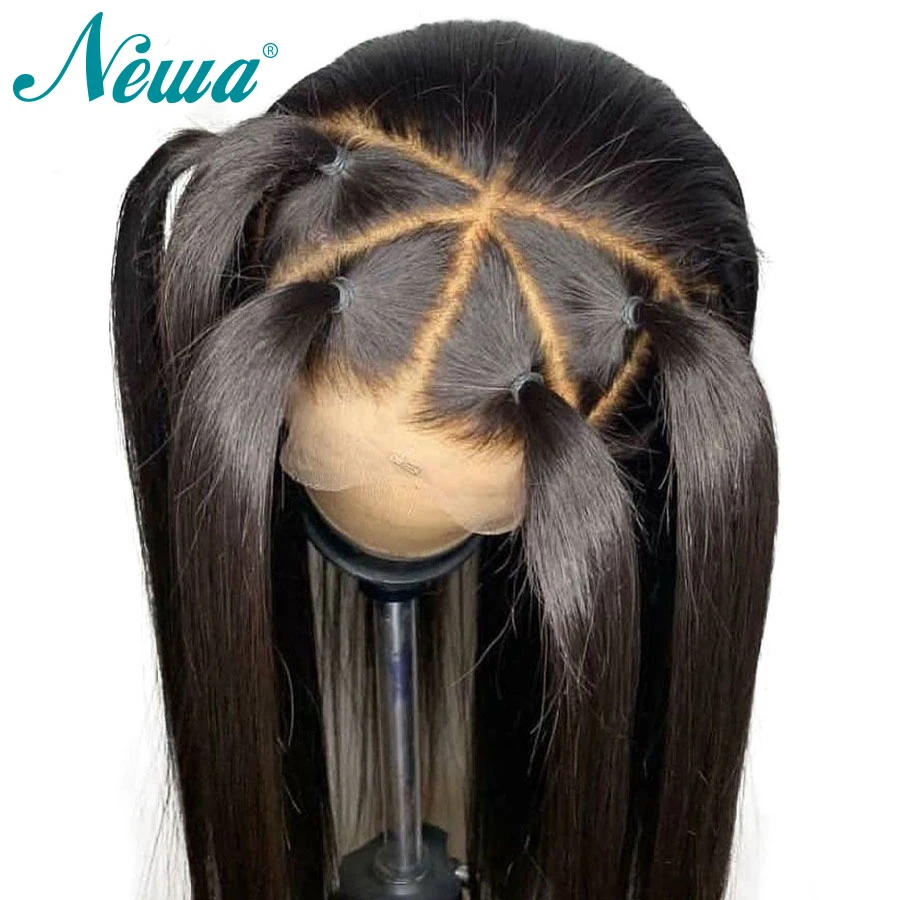 Newa Hair 370, фронтальный парик на шнурке, предварительно выщипанный фронтальный парик на шнурке, человеческие волосы, парики с детскими волосами для черных женщин, бразильские волосы remy, парики