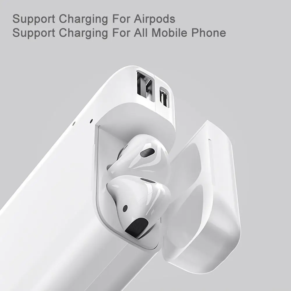 WST 10000 мАч Внешний аккумулятор для Airpods портативное Внешнее зарядное устройство Внешний аккумулятор USB беспроводной внешний аккумулятор для Xiaomi iPhone