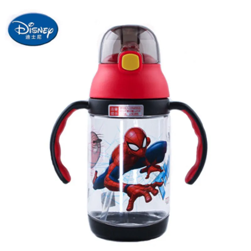 430 мл disney мультфильм детские чашки для кормления соломенная Герметичная Бутылка с ручкой и ремешком Сиппи кружка бутылка для воды, молока - Цвет: 1