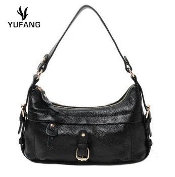 

YUFANG Women Handbag Genuine Cow Leather Women Messenger Bags Socialite Leisure Shoulder Bag Female Leather Crossbody Bag
