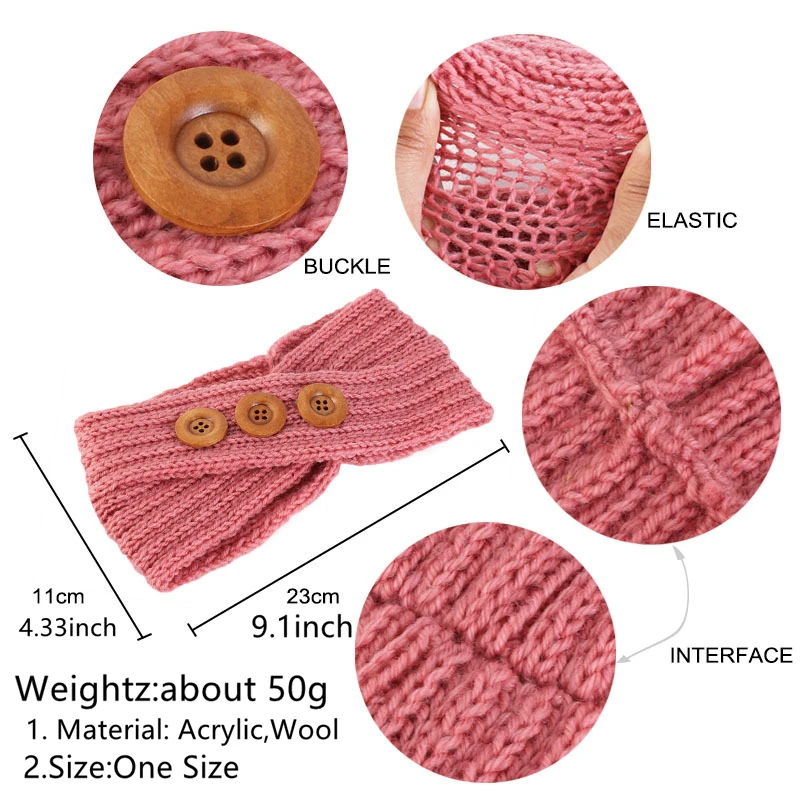 Женские повязки на голову с перекрестными пряжками; Новая мода; сезон осень-зима; шерстяные теплые аксессуары для волос; повязки на голову; женские головные уборы; подарки