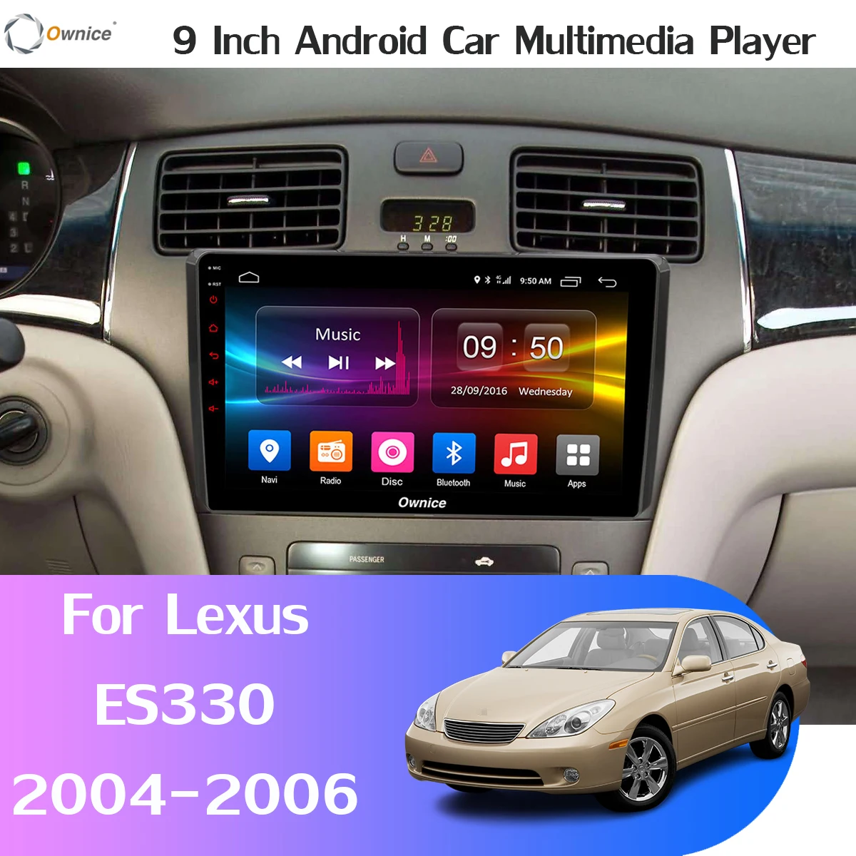 Ownice K1 K3 K5 K6 автомобильный dvd-плеер на основе Android для Lexus ES ES250 ES300 ES330 2004 2005 2006 автомобиль радио gps DSP Carplay 360 ° панорамный