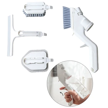 

Water Spouting Cleaning Brush Spong Mop Glass Wiper Window Brushes Multifunctional Home Kitchen Cleaning Tool Set Accessories