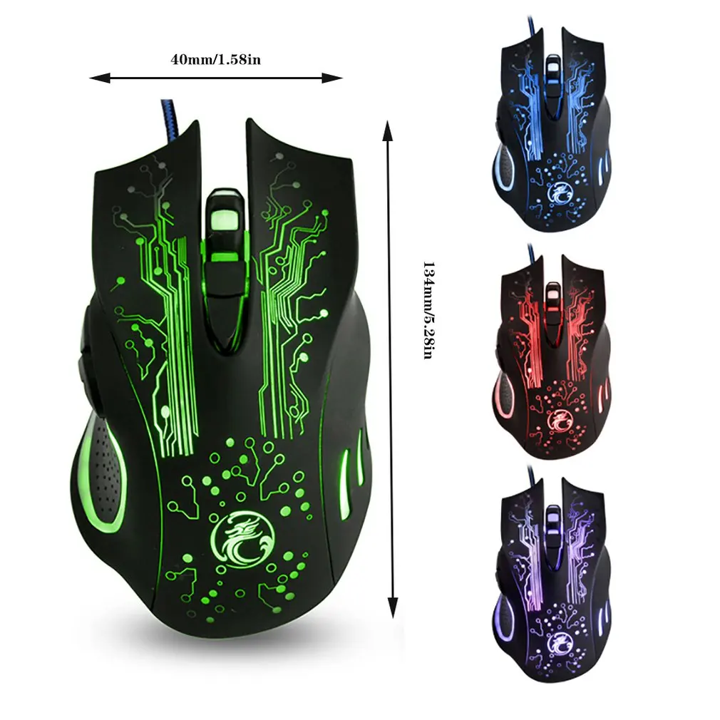 IMice игровая мышь Проводная компьютерная мышь USB тихий геймер мыши 5000 dpi PC Mause 6 кнопок эргономичные Волшебные Игровые мыши X9 для ноутбука