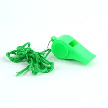 Креативный стиль пластиковый цвет с веревкой свисток настраиваемый логотип баскетбольная игра свисток рефери