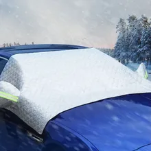 Universal capa de pára-brisa do carro automóvel neve gelo pára-sol escudo inverno windshield viseira capa pára-brisas frente capa 2.4*1.4m
