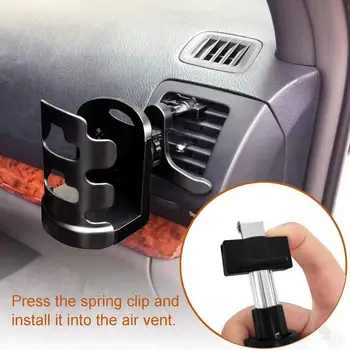 

Plastic Car Cup Holder Auto Car Air Vent Outlet Beverage Bottle Water Cup Holder Stand Clip-on Drink O0O8