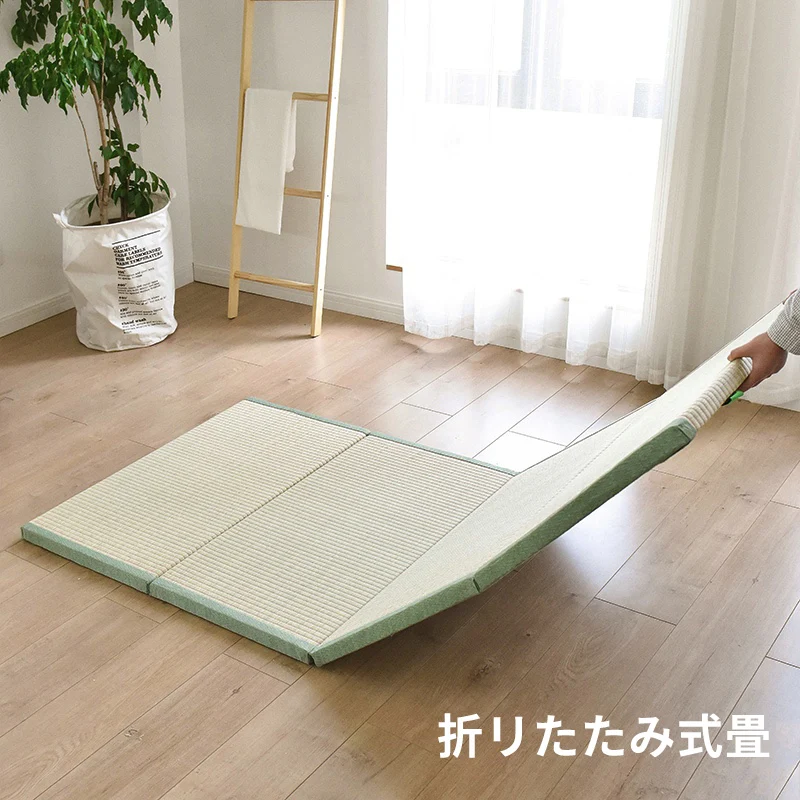 Fashion Japanese Traditional Tatami Mattress Folding Mat Straw Rushes