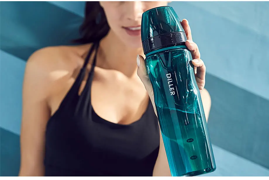 Upspirit портативная Спортивная бутылка для воды с веревкой большой емкости питьевой чайник для занятий спортом на открытом воздухе путешествия протеиновый шейкер посуда для напитков