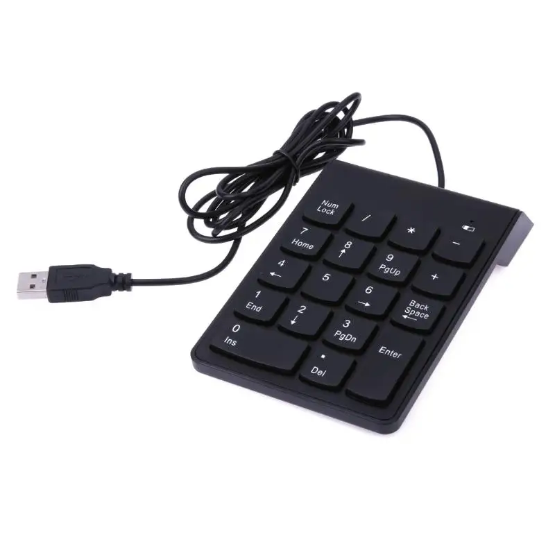 USB мини-18-ключи Num Pad цифровой номер клавиатуры для ноутбука Примечание