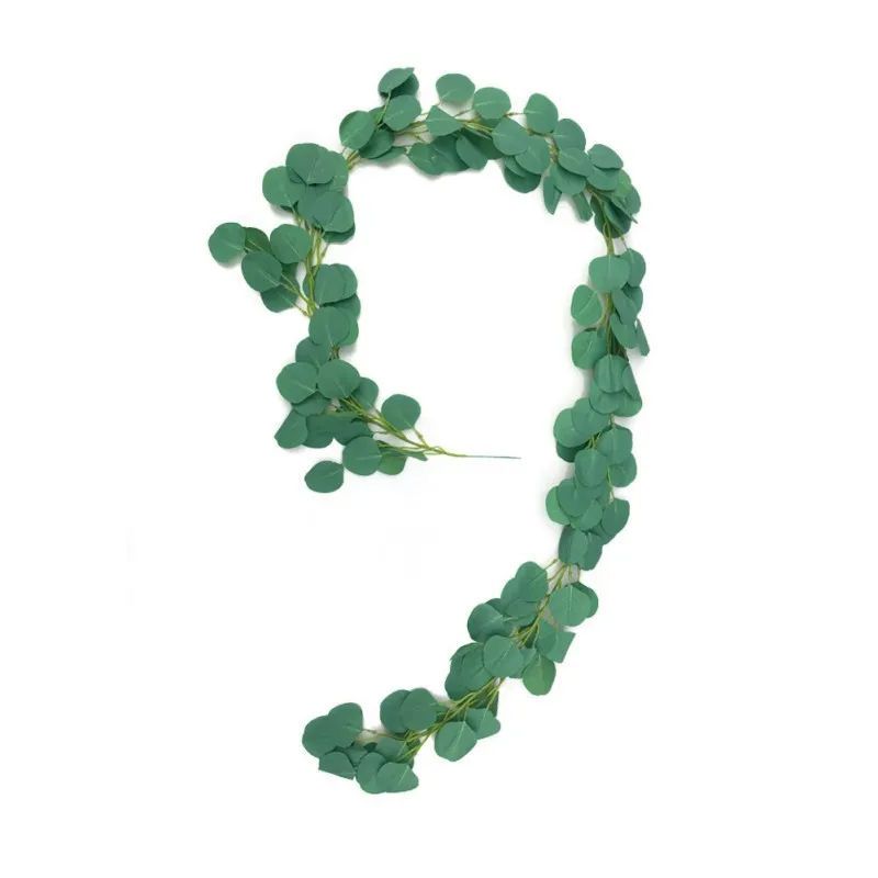 2m Artificial Eucalyptus Leaves Vine Fake Greenery Garland Wedding Party Decoration Home Table Decor