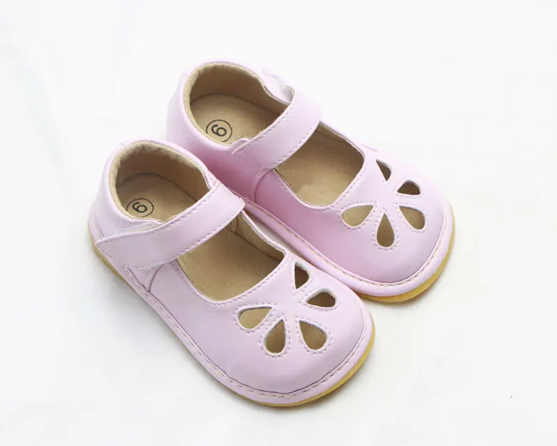 MERABLLE New Arrival Cute 1-3 Years Old Girls Baby Shoes with sound Soft Toddles Mary Jane First Walker Kids Sandals Casual