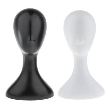 Billig Kunststoff Mannequin Kopf Perücke Hut Schal Display Stand Modell Für Salon Home Shop