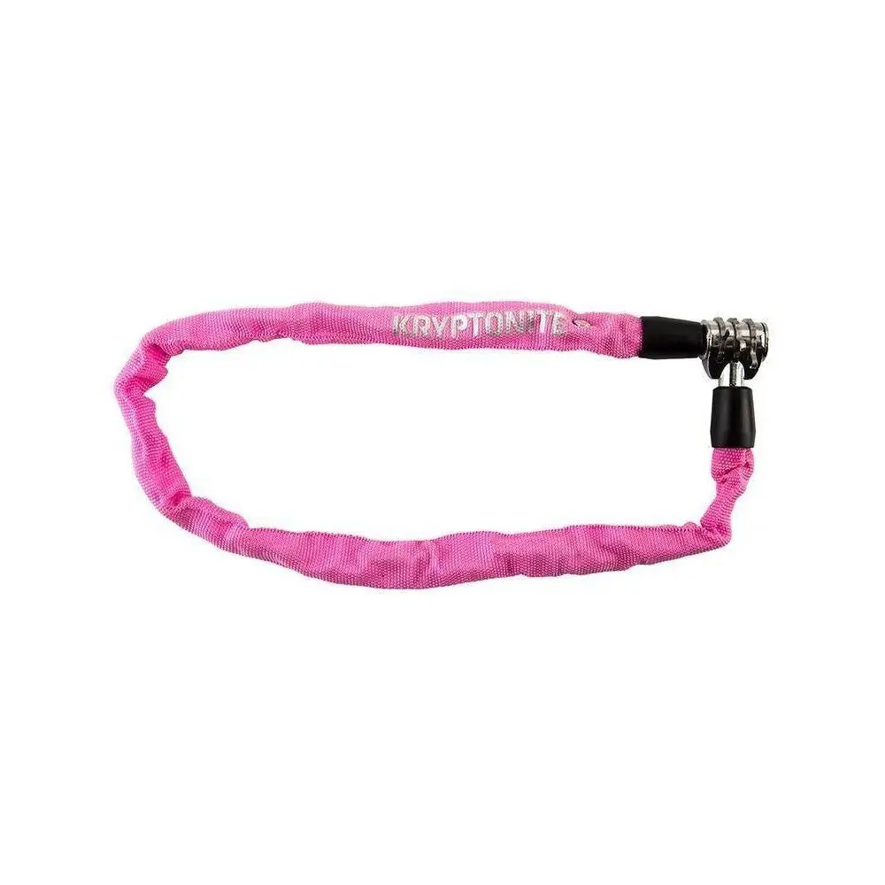 Замок велосипедный Kryptonite 2021 Keeper 465 Combo chain 4x65CM-PINK | Спорт и развлечения