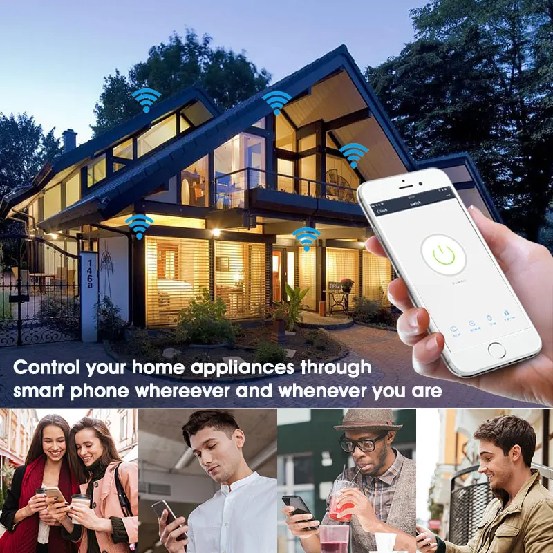 Wifi настенный сенсорный светильник Smart Dimmer Switch 400 Вт 1 банда стандарт