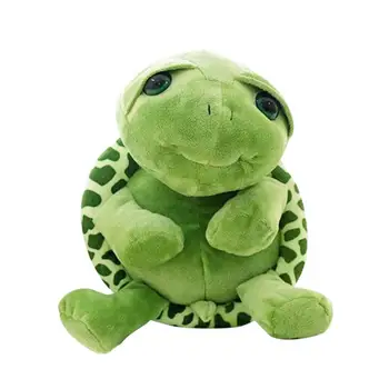 

Green Turtle Stuffed Animal Plush Toy Kawaii Big Eyes Tummy Turtle Doll Great Gift (25cm, Green)