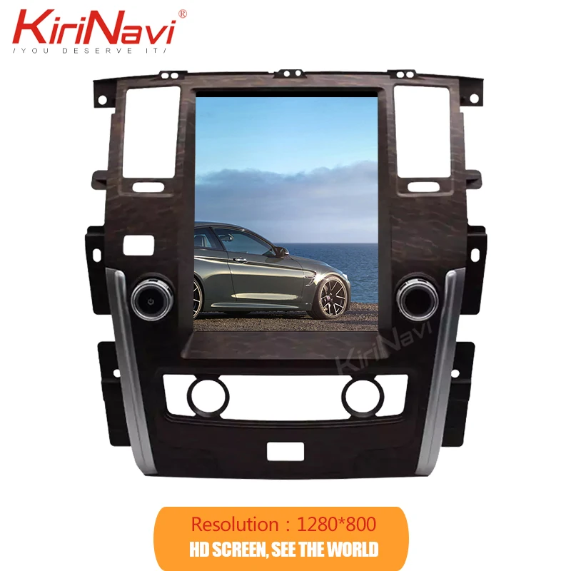 KiriNavi вертикальный экран Tesla style 12," Android 8,1 автомобильный Радио DVD для Nissan Patrol авто gps навигация мультимедийный плеер 4g