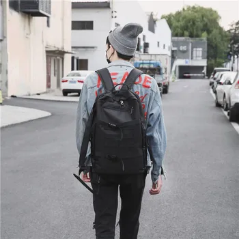 

2019 New Double Shoulder Bag Women's Oxford Cloth Large Capacity Travel Bag Backpack Fashion Waterproof Schoolbag Man