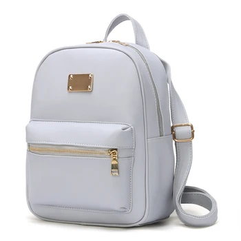 

Osmond Girls School Bags Women High Quality PU Leather Backpack For Ladies Fashion Solid Backpacks Small Mochilas Travel Bags