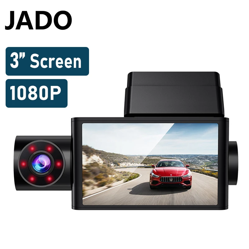JADO D350S тире Камера 1080P Автомобильный IPS Экран Dash Cam Dashcam 24 часа мониторинг парковки