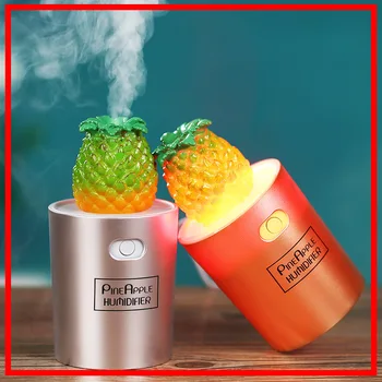 

Ultrasonic Humidifier Aroma Diffuser USB Mini Car Essential Oil Aromatherapy Mist Maker with LED Night Light Pineapple look