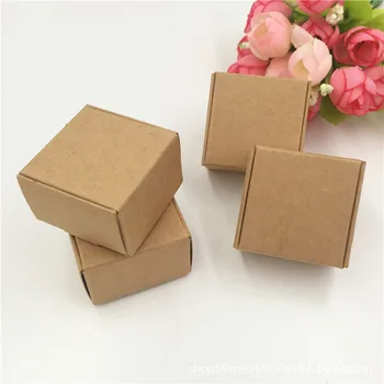 

5pcs/lot Vintage Kraft Paper Box Cardboard Handmade Soap Box white Craft Paper Gift Box black Packaging Jewelry Box