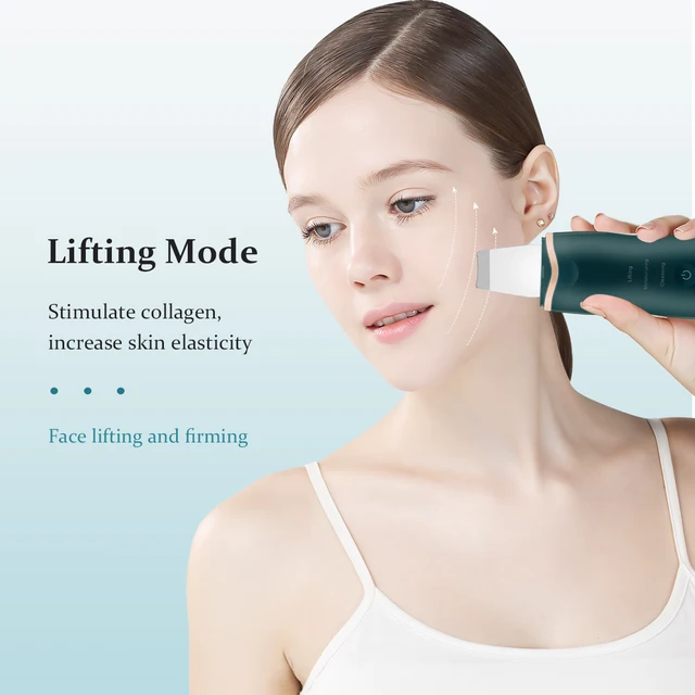 Professional Ultrasonic Facial Skin Scrubber Ion Deep Face Cleaning Peeling Shovel Exfoliating Skin Care Device Beauty Machine 6