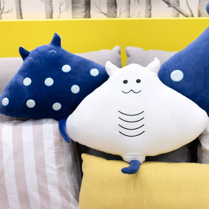 Home Decoration New Fish Pillow Simulation Marine Creature Sea Doll Plush Toy Cushion Large Bat Girls Like Filling | Дом и сад