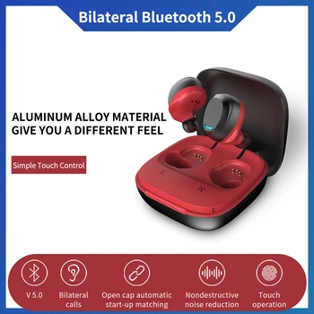 

TWS U9 Wireless Bluetooth Earphone In-ear Touch Control With Mic Bass Bluetooth V5.0 Sport Headset With Metal Charging Box