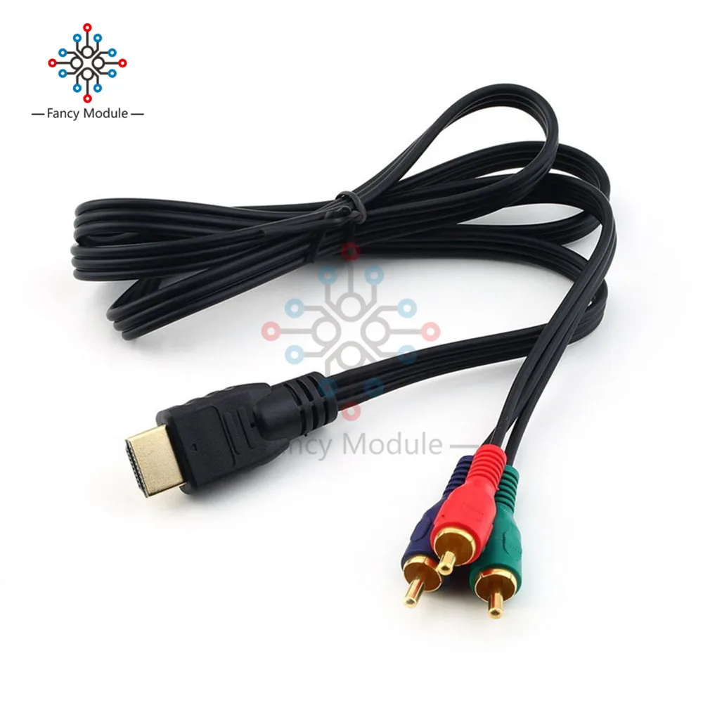 

diymore 1080P HDMI Male Adapter Connector to 3RCA Adapter Converter Cable Cord for TV