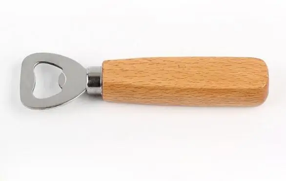 

Кухня открывалка для бутылок с деревянной ручкой пива Система дистанционного открытия Барные инструменты газировка, пиво, бутылка открывалка инструмент