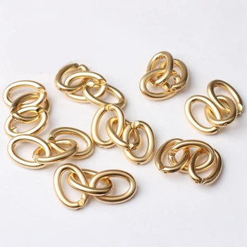 

Zinc Alloy Golden Plated Chain Charms Connector 40mm 6pcs/lot For DIY Long Drop Earrings Jewelry Accessories