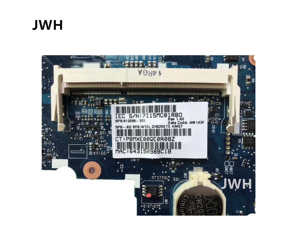 FOR HP ProBook 6550b Motherboard 6050A2326701 613296-001 613296-501 613296-601 Tested working