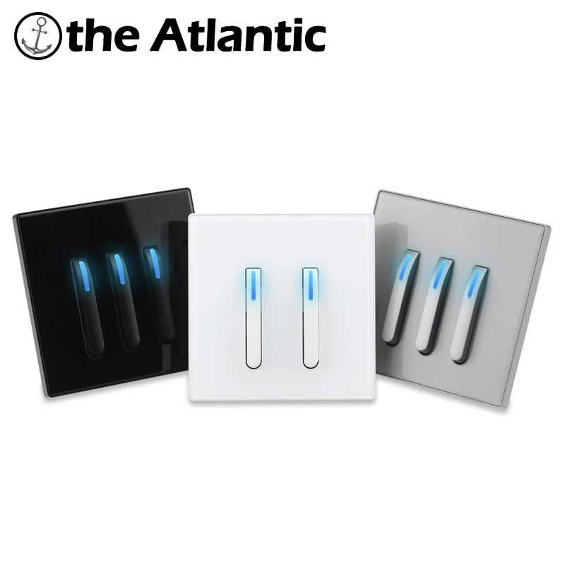 1 2 3 4 Gang Light Switches Led Indicator Wall Switch Piano Key