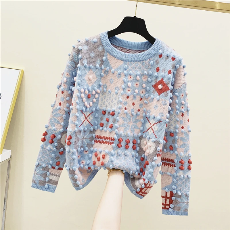 Women Sweater Pullover 2020 New Fashion Autumn Diamond-shaped Lattice Pullovers Sweaters British Style Knit Tops | Женская одежда