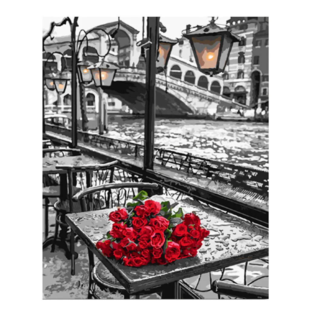 Картина маслом Ручная роспись Diy живопись по номерам набор Раскрашивание картина