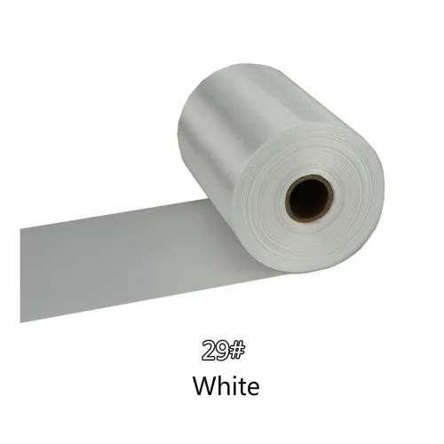 25Meters/Roll 8cm/10cm/15cm Silk Satin Ribbons DIY Wedding Chair Sashes Christmas Gift Wrapping Decoration Silk Ribbons Ruban 29-White