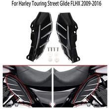 Средняя рамка воздушный дефлектор планки совместимый для Harley Touring Road King Tri Glide 2009- черный