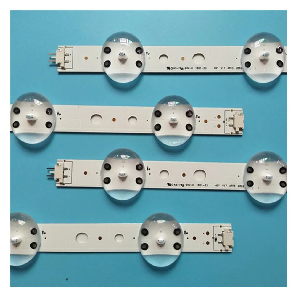 Novo Kit 4 шт. tira CONDUZIDA для LG 49UV340C 49UJ6565 49UJ670V V17 49 R1 L1 ART3 2862 2863 6916L 2862A 2863A|Промышленные