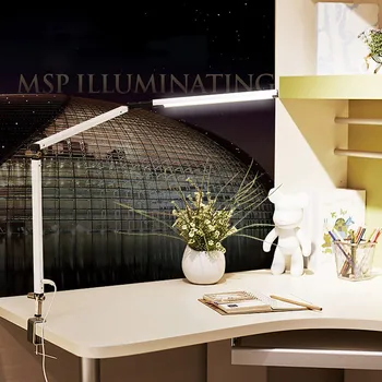 

Swing Arm LED Desk Lamp with Clamp Dimmable Table Light for Study Reading Work Office JDH99