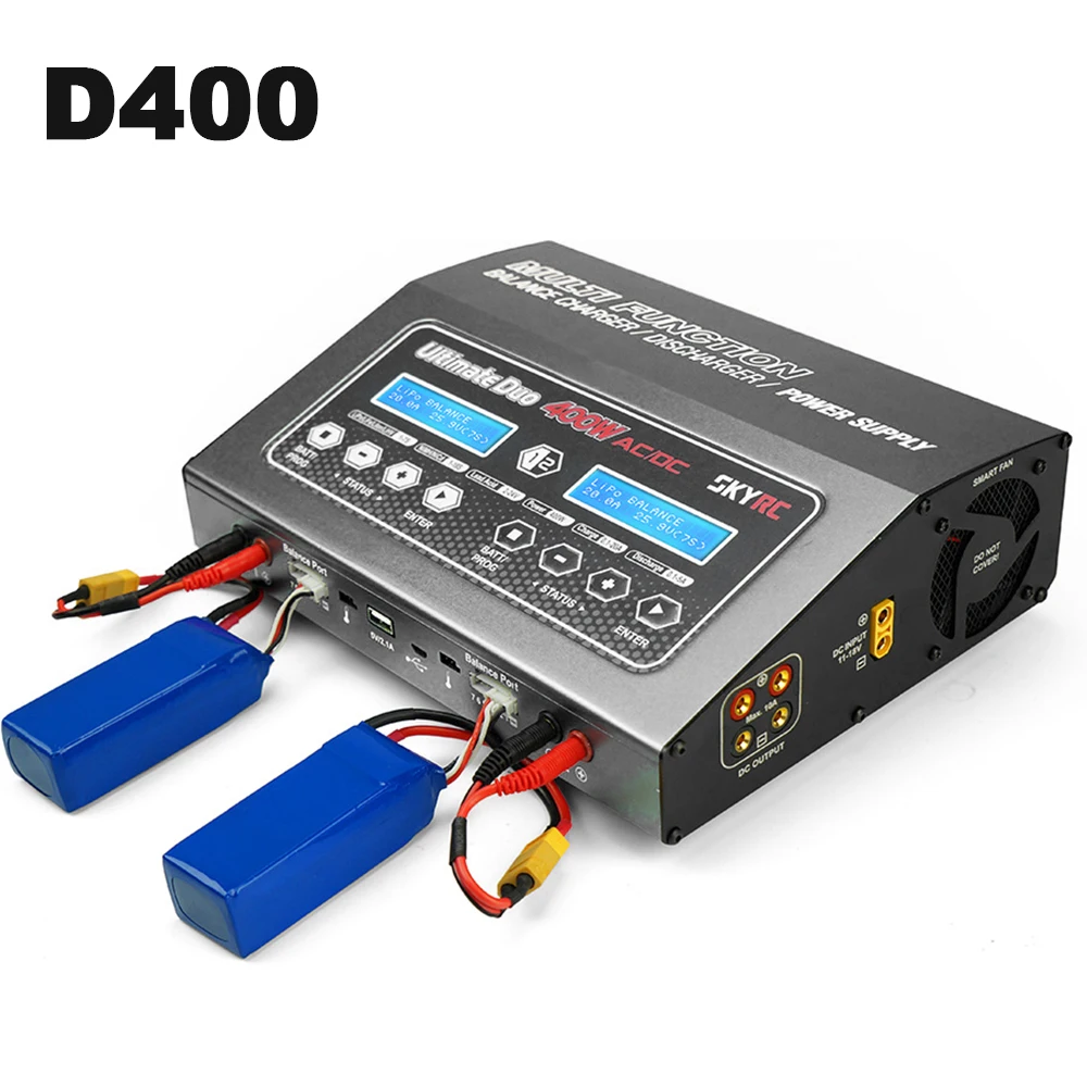

RC LIpo Battery Balance Charger Discharger and Power Supply Original SKYRC D400 7S400W 20A with Built-in Charger Adpter