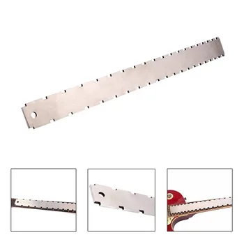 

Guitar Neck Notched Straight Edge Dual Scale Measuring Tool Guitar Stainless Steel Fret Ruler For Luthiers Measurement Fretboard