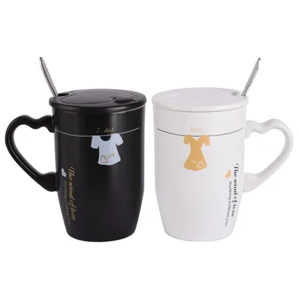 B 2 cups Керамическая Пара кружек, пара моделей чашек, простые креативные чашки для кофе, чая, молока, женские милые скандинавские чашки для питья - Цвет: B 2 cups