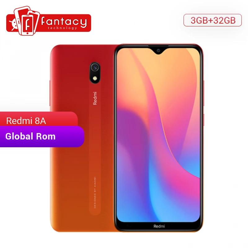 Смартфон Xiaomi Redmi 8A с глобальной прошивкой 3 ГБ 32 полный экран 6 22 дюйма