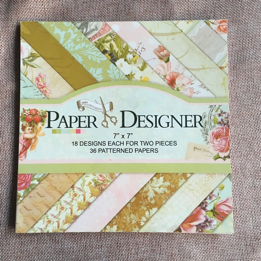 

36 sheets 7"X7" Mixed Flowers Designs Scrapbook Paper Pad Pack Handmade Craft craft paper craft Background 2019 Best Sale